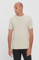 beżowy Calvin Klein T-shirt