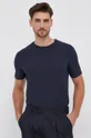 turkusowy Sisley T-shirt bawełniany