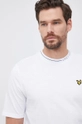 biały Lyle & Scott - T-shirt bawełniany