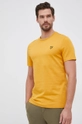 żółty Lyle & Scott - T-shirt bawełniany