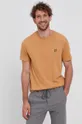 Lyle & Scott - Bavlnené tričko béžová