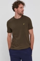 Lyle & Scott - T-shirt bawełniany 100 % Bawełna organiczna