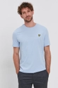 Lyle & Scott - T-shirt bawełniany niebieski