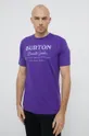 vijolična Bombažen t-shirt Burton Moški
