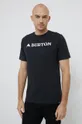 czarny Burton T-shirt bawełniany Męski