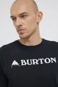 czarny Burton T-shirt bawełniany