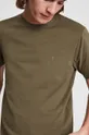 AllSaints T-shirt bawełniany BRACE SS CREW brązowy