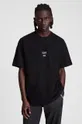 czarny AllSaints T-shirt bawełniany DIXON SS CREW Męski