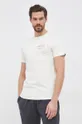 Βαμβακερό μπλουζάκι Deus Ex Machina μπεζ