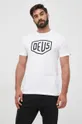 Βαμβακερό μπλουζάκι Deus Ex Machina λευκό