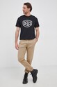 Deus Ex Machina T-shirt bawełniany T.DMW41808E czarny AA00