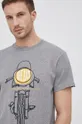 sivá Bavlnené tričko Deus Ex Machina