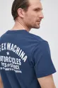tmavomodrá Bavlnené tričko Deus Ex Machina
