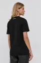 czarny Karl Lagerfeld T-shirt bawełniany 216W1786
