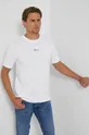 Karl Lagerfeld T-shirt bawełniany 216W1790 biały