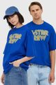 niebieski G-Star Raw T-shirt bawełniany D21686.C336 Unisex