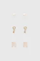 χρυσαφί Σκουλαρίκια Lauren Ralph Lauren 3-pack Γυναικεία