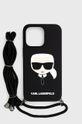 czarny Karl Lagerfeld etui na telefon iPhone 13 Damski