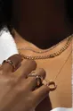 Ланцюжок Sif Jakobs Jewellery  Срібло покрите 18-каратним золотом, Цирконій