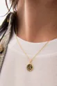 Srebrna ogrlica prevučena zlatom Needles Pendant Ženski