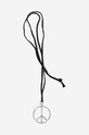 Κολιέ Needles Peace Pendant - Deer Cord ασημί LQ015.SILVER