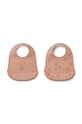 Liewood śliniak niemowlęcy Tilda 2-pack 2-pack pomarańczowy LW15128
