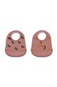 Liewood śliniak niemowlęcy Tilda 2-pack 2-pack różowy LW15128
