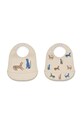 Βρεφική σαλιάρα Liewood Tilda 2-pack 2-pack μπεζ LW15128
