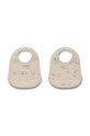 Liewood śliniak niemowlęcy Tilda 2-pack 2-pack brązowy LW15128