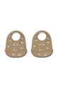 Liewood śliniak niemowlęcy Tilda 2-pack 2-pack beżowy LW15128