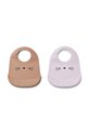 Liewood śliniak niemowlęcy Tilda 2-pack 2-pack fioletowy LW14157