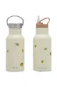 Konges Sløjd thermos in pelle bambini 350 ml beige