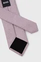 Γραβάτα σε μείγμα μεταξιού BOSS ροζ