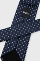 Краватка з домішкою шовку BOSS темно-синій