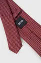 Краватка з домішкою шовку BOSS червоний
