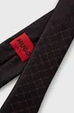 HUGO krawat z domieszką jedwabiu czarny