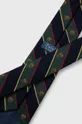 Vunena kravata Polo Ralph Lauren mornarsko plava