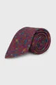bordowy Polo Ralph Lauren krawat wełniany Męski