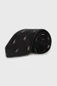 čierna Hodvábna kravata Polo Ralph Lauren Pánsky