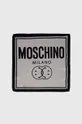 siva Svilen žepni robček Moschino x Smiley Moški
