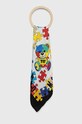Копринено шалче Moschino тънък черен M2872.03548