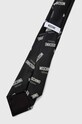 Moschino krawat jedwabny M5175.55059 czarny AW22
