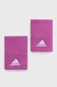 fioletowy adidas Performance opaski na nadgarstek (2-pack) Unisex
