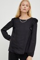 Odzież The Kooples bluzka FTOP25022K czarny