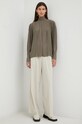 Tiger Of Sweden bluza din amestec de matase S71217001 gri AW22