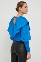 Îmbrăcăminte Gestuz bluza din bumbac 10906508 albastru