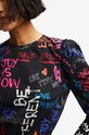 Памучна блуза Desigual 22WWBW03 черен AW22