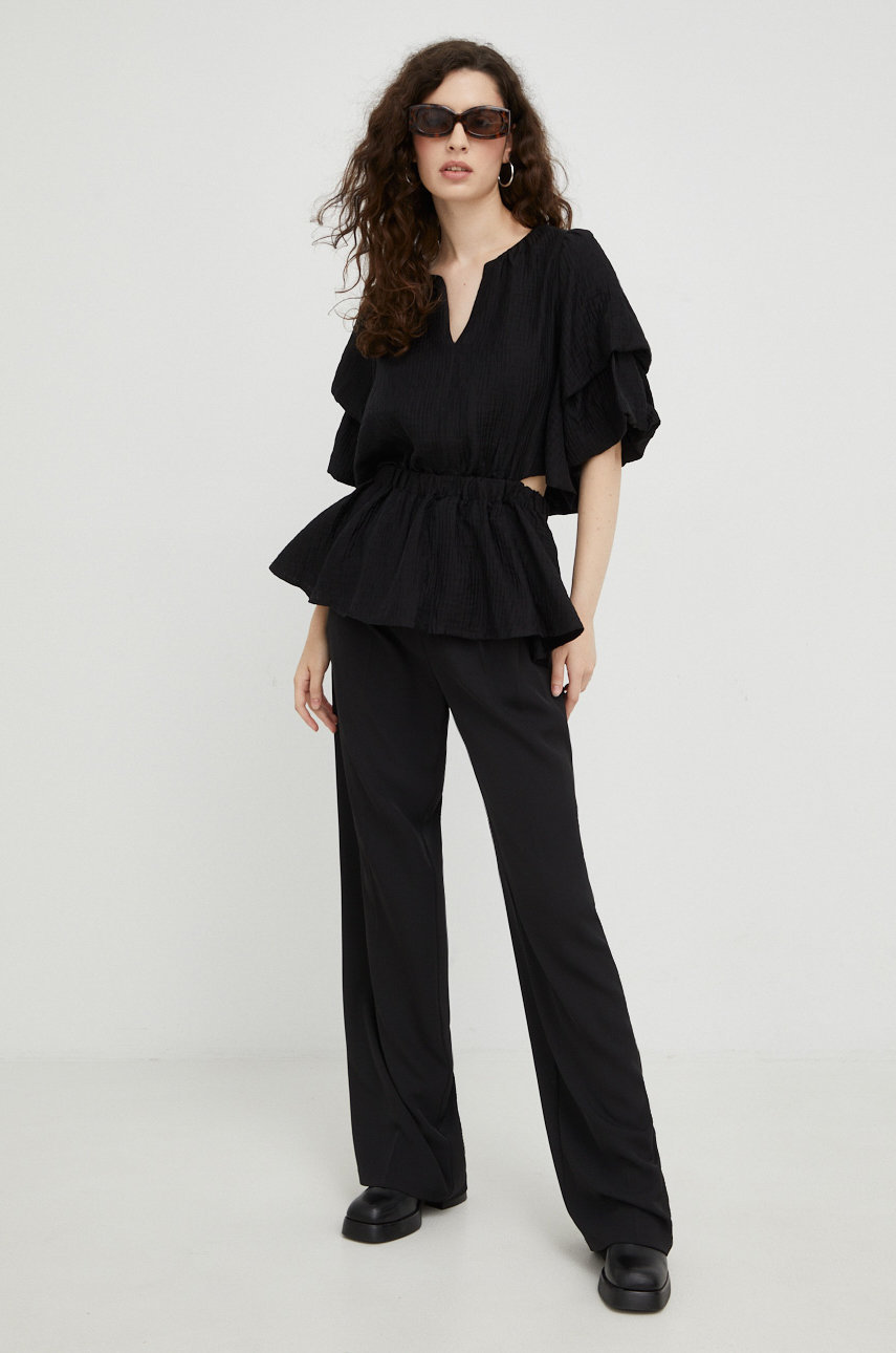 Bluza Bruuns Bazaar BBW3061 črna AW22