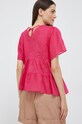 Îmbrăcăminte Sisley bluza din bumbac 5MWVLQ032.2C9 roz