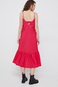 Îmbrăcăminte Sisley rochie din bumbac 42FFLV02T.2C9 roz